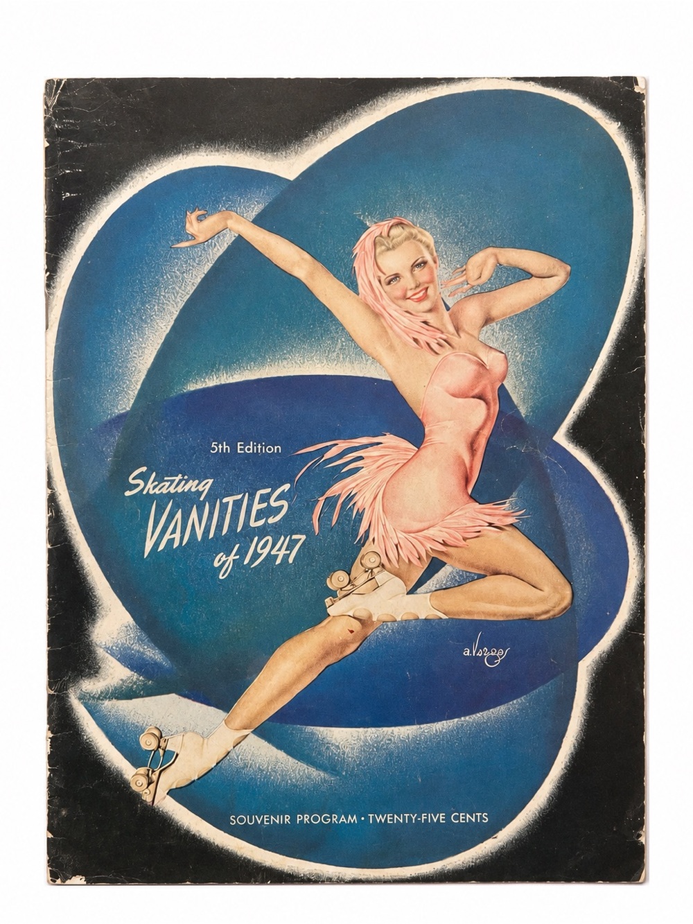Vintage 1947 Skating Vanities Souvenir Program 5th Ed Alberto Vargas Pinup